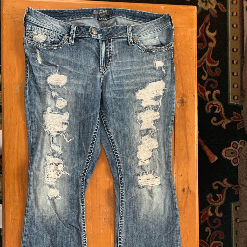 Junior plus Silver jeans